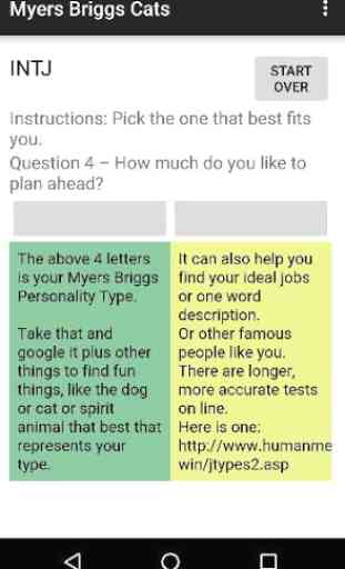 4 question Myers Briggs test 3