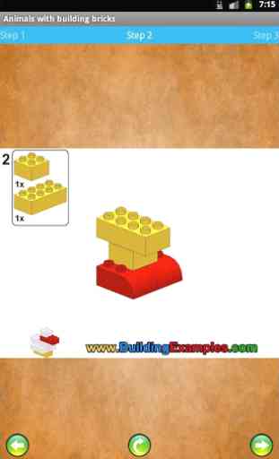 Animals with building bricks 2