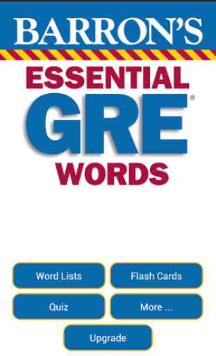 Barron's Essential GRE Words 1
