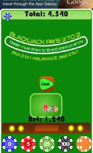 BlackJack Casino Card Game 2