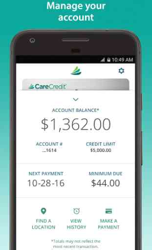 CareCredit Mobile App 1