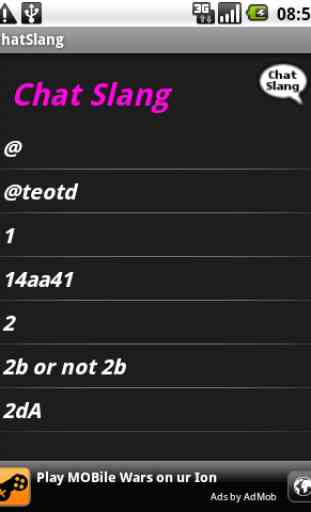 Chat Slang 1