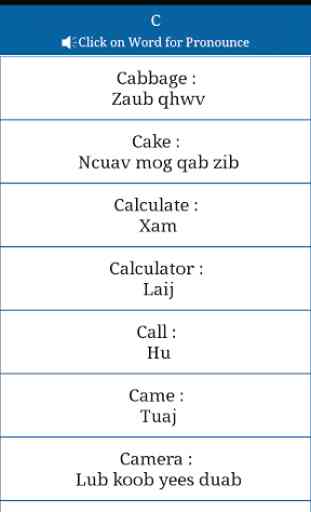 Common Words English to Hmong 4