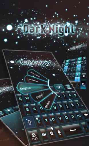 Dark Night Go Keyboard 1