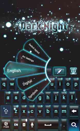 Dark Night Go Keyboard 2