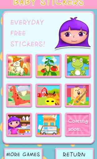 Dora baby stickers book games 2