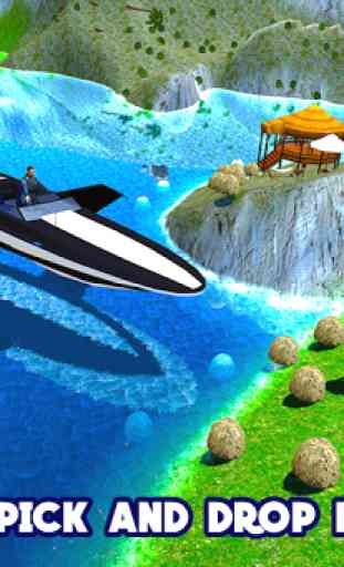 Flying Police Boat Simulator 2