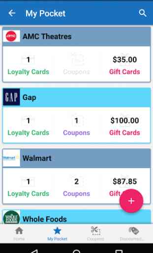 Gift Card Wallet App PocketZee 2
