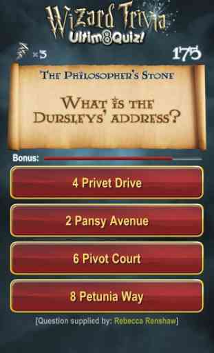 Harry Potter Wizard Quiz: U8Q 1