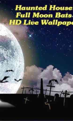 Haunted House Full Moon Bats 3