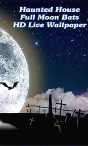 Haunted House Full Moon Bats 4