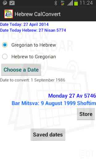 Hebrew Calendar & Widget 1