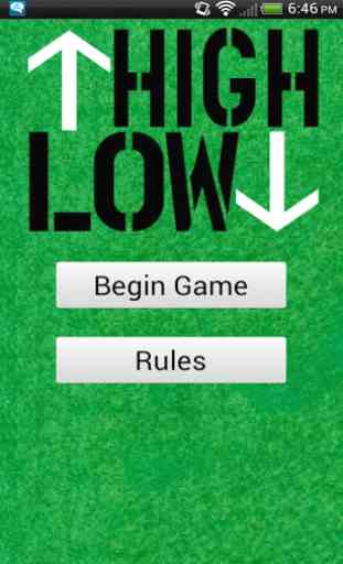 High or Low (drinking game) 2
