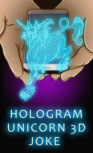 Hologram Unicorn 3D Joke 3