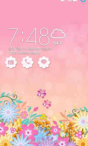 Lovely Pink ASUS ZenUI Theme 1