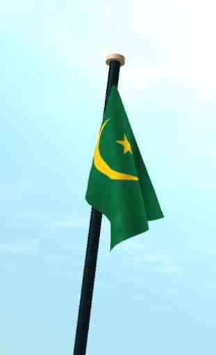 Mauritania Flag 3D Free 3