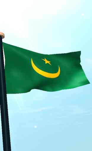Mauritania Flag 3D Free 4