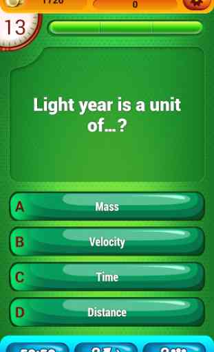 Physics Quiz Game 3