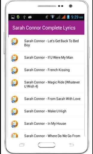 Sarah Connor Complete Lyrics 1