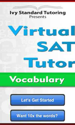 Virtual SAT Tutor - Vocabulary 1