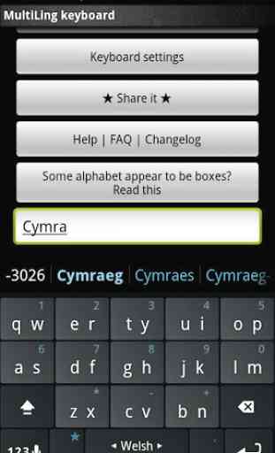 Welsh Keyboard Plugin 2