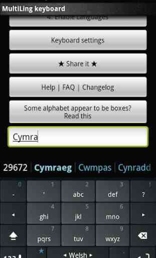 Welsh Keyboard Plugin 3