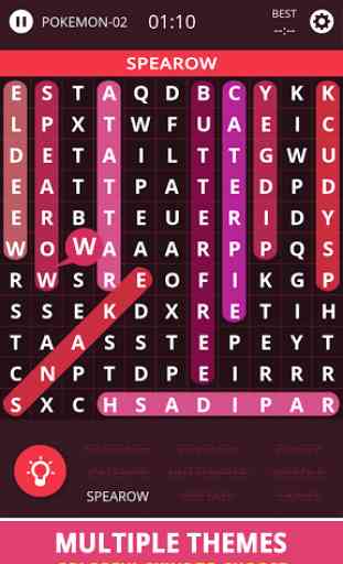 Word Search Topic For Pokemon 3