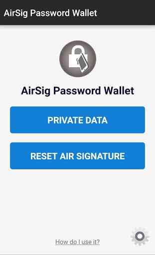 AirSig Password Manager 1