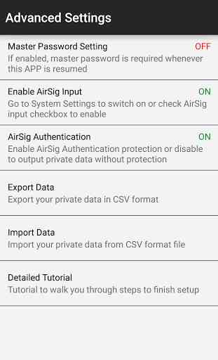 AirSig Password Manager 4