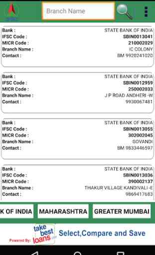 All Bank IFSC for NEFT / RTGS 3