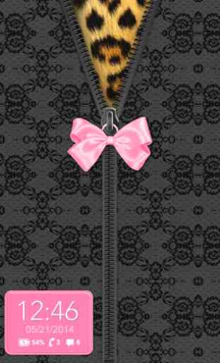 Black Pink Bow Lace Go Locker 4