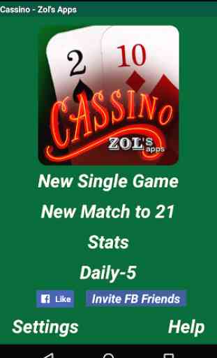Cassino Card Game 1
