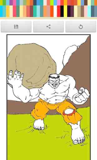 Coloring Pages of Hulk Hero 3