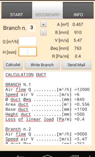 Duct Calc constant pressure 1