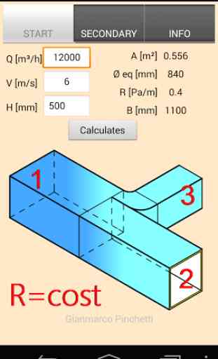 Duct Calc constant pressure 2