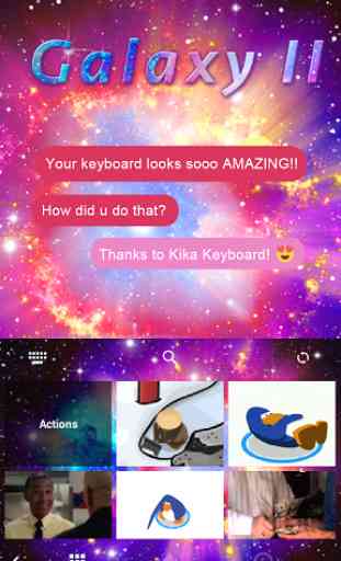 Galaxy2 Emoji iKeyboard Theme 3