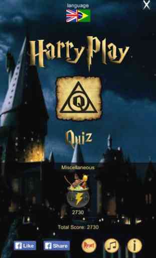 HarryPlay Quiz Harry Potter 1