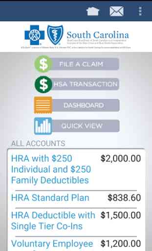 HSA BANK ACCOUNTS for BCBSSC 1