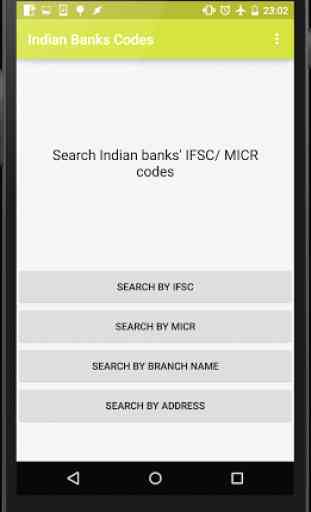 Indian Banks IFSC, MICR codes 1