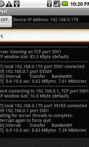 iPerf for Android 2