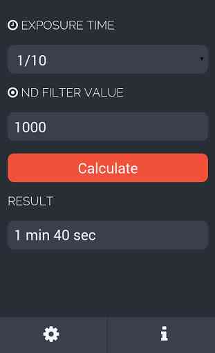 ND Filter Calculator 2