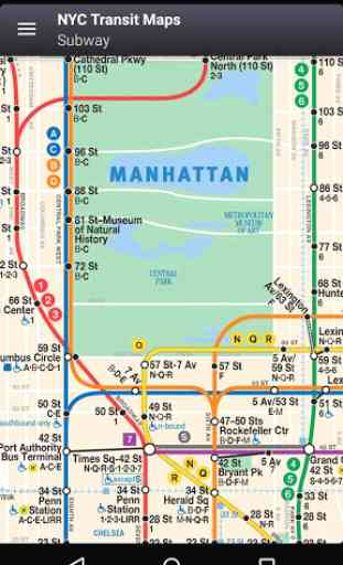 NYC Maps: Subway,Bus,Rail MTA 1