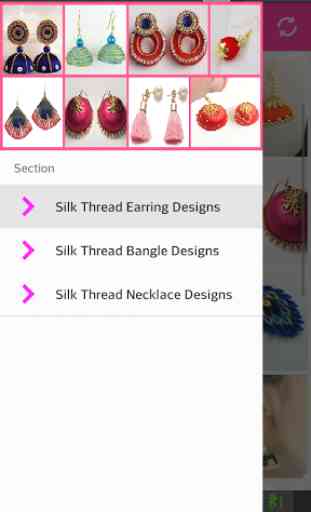 Silk Thread Earrings 1