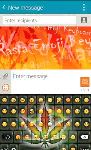 Weed Rasta Emoji Keyboard 2