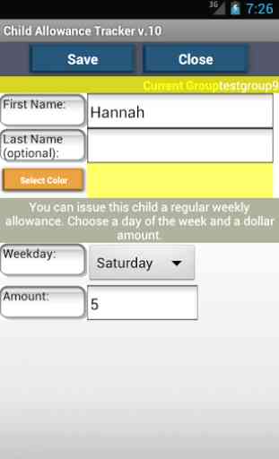 Child Allowance Money Tracker 3