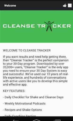 Cleanse Tracker 2