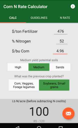Corn N Rate Calculator 1