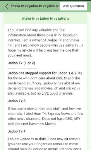 KnowledgeZone. Jadoo Tv Review 1