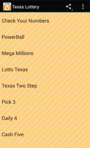 Lottery Results: Texas 1