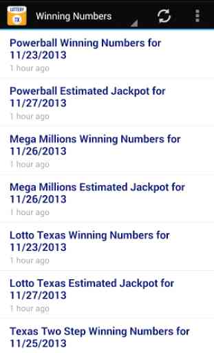 Lottery Results: Texas 2